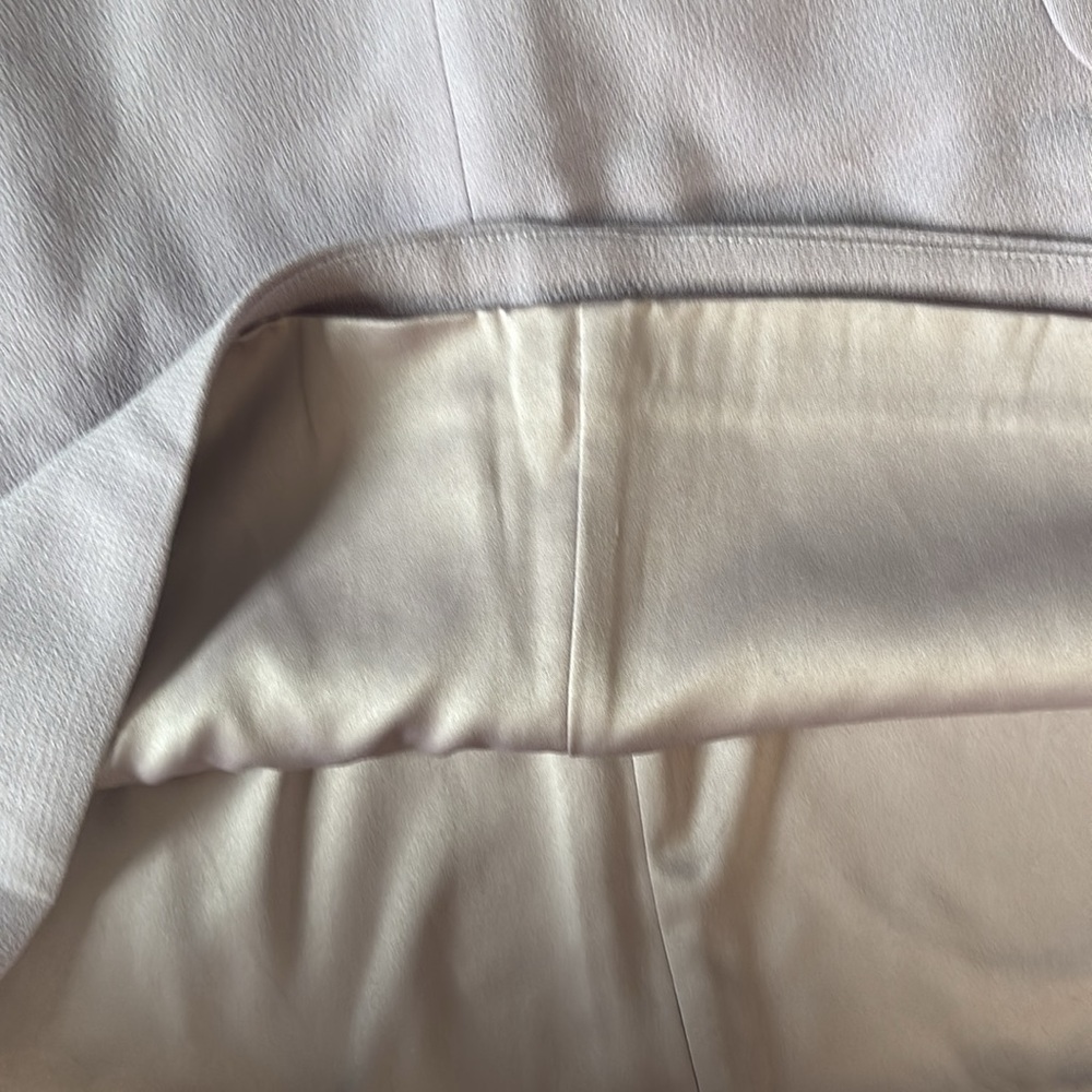 NWT 12L 100% Wool Pale Lavendar A-Line Mini Skirt - Picture 4 of 6